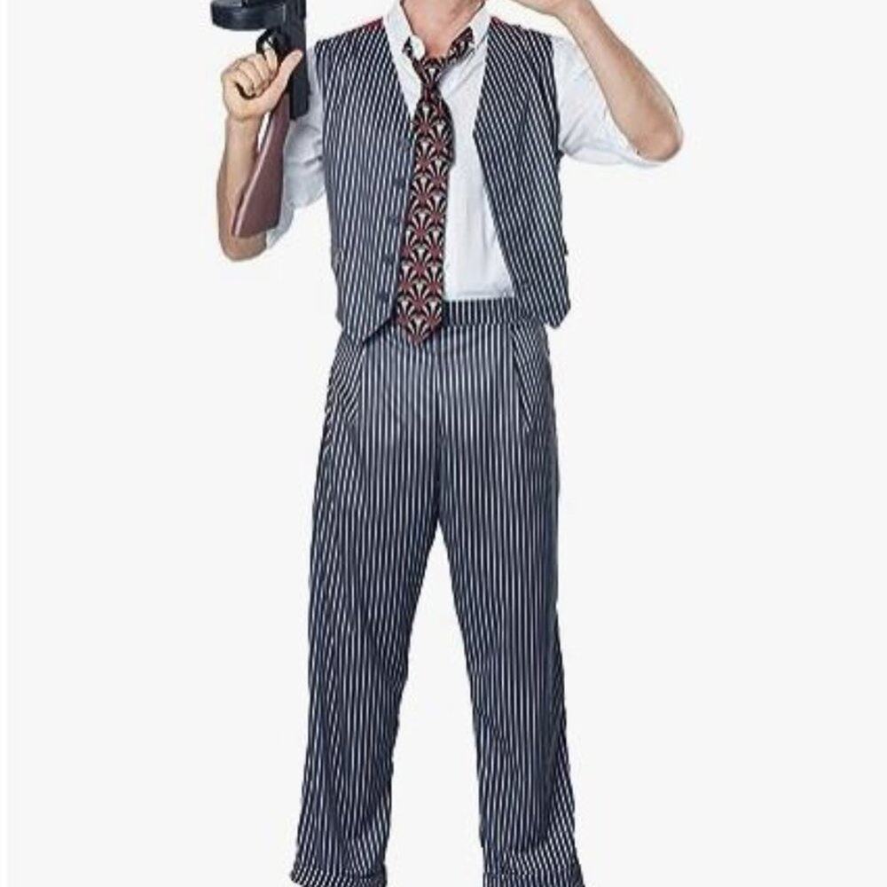 NEW California Costumes Mobster Halloween Costume Men's Size XL
